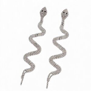Closet Clear Out Sale! Silver Snake 🐍 Duster Earrings